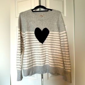 Loft heart sweater size large